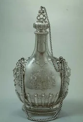 Pilgerflasche mit dem Wappen von Charles Churchill, 1702